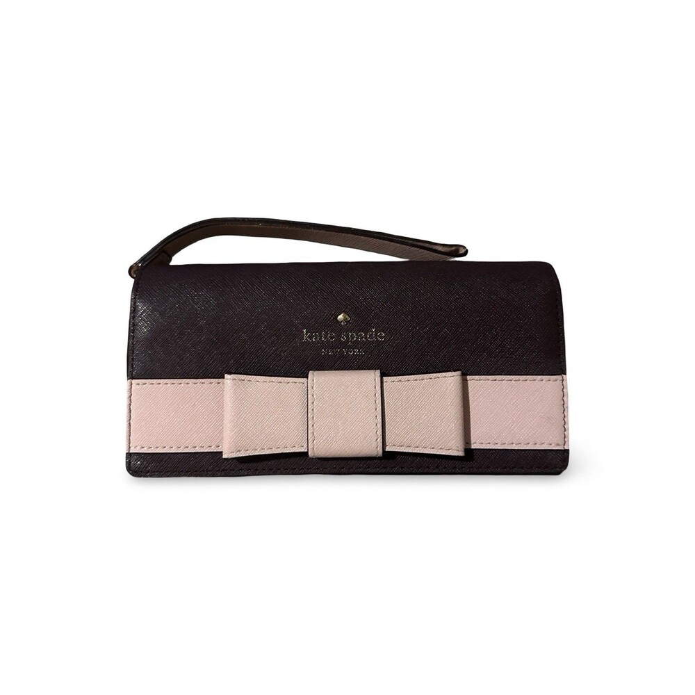 kate spade kirk park Saffiano Kinney Bow Wallet
